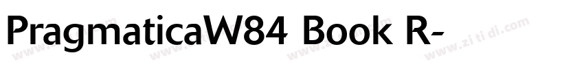 PragmaticaW84 Book R字体转换